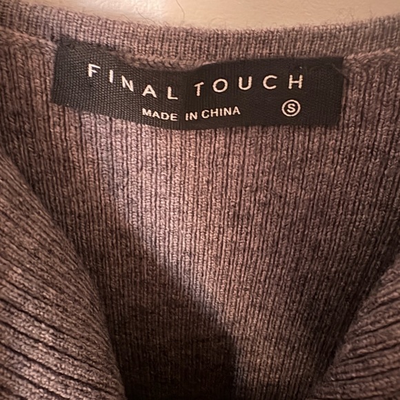 Final Touch Charcoal Midi Dress - Picture 2 of 2